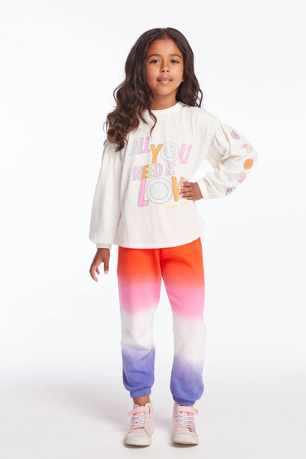 The Beatles Love Collage Girls Long Sleeve sold by Chaser product image thumbnail 5