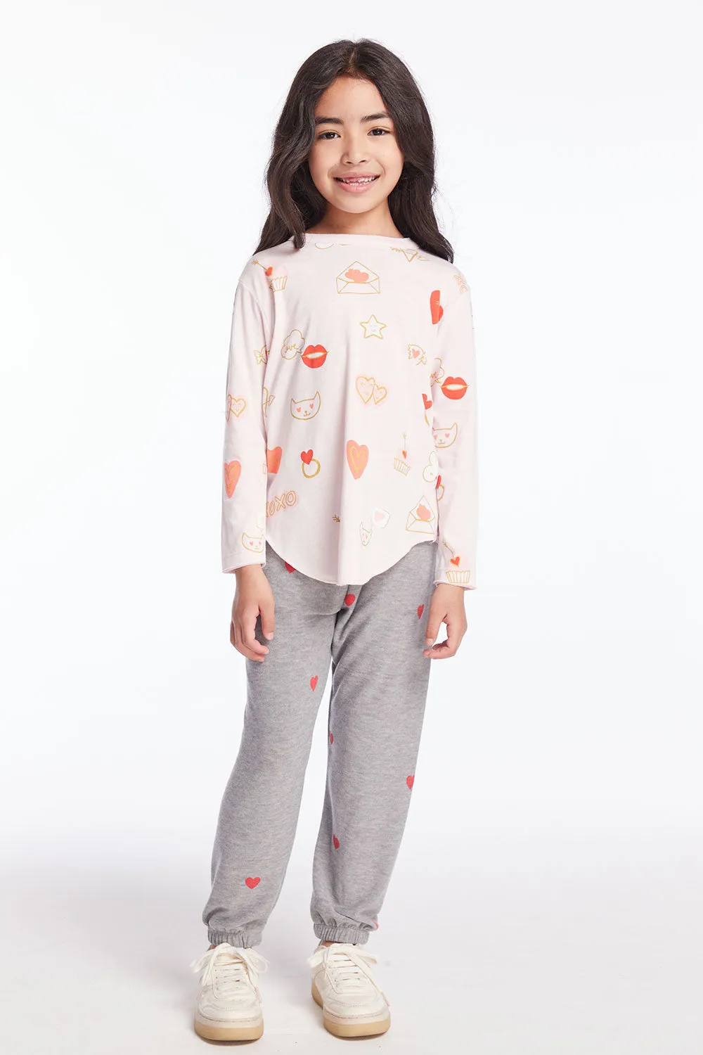 Love Letters Girls Long Sleeve sold by Chaser product image thumbnail 4