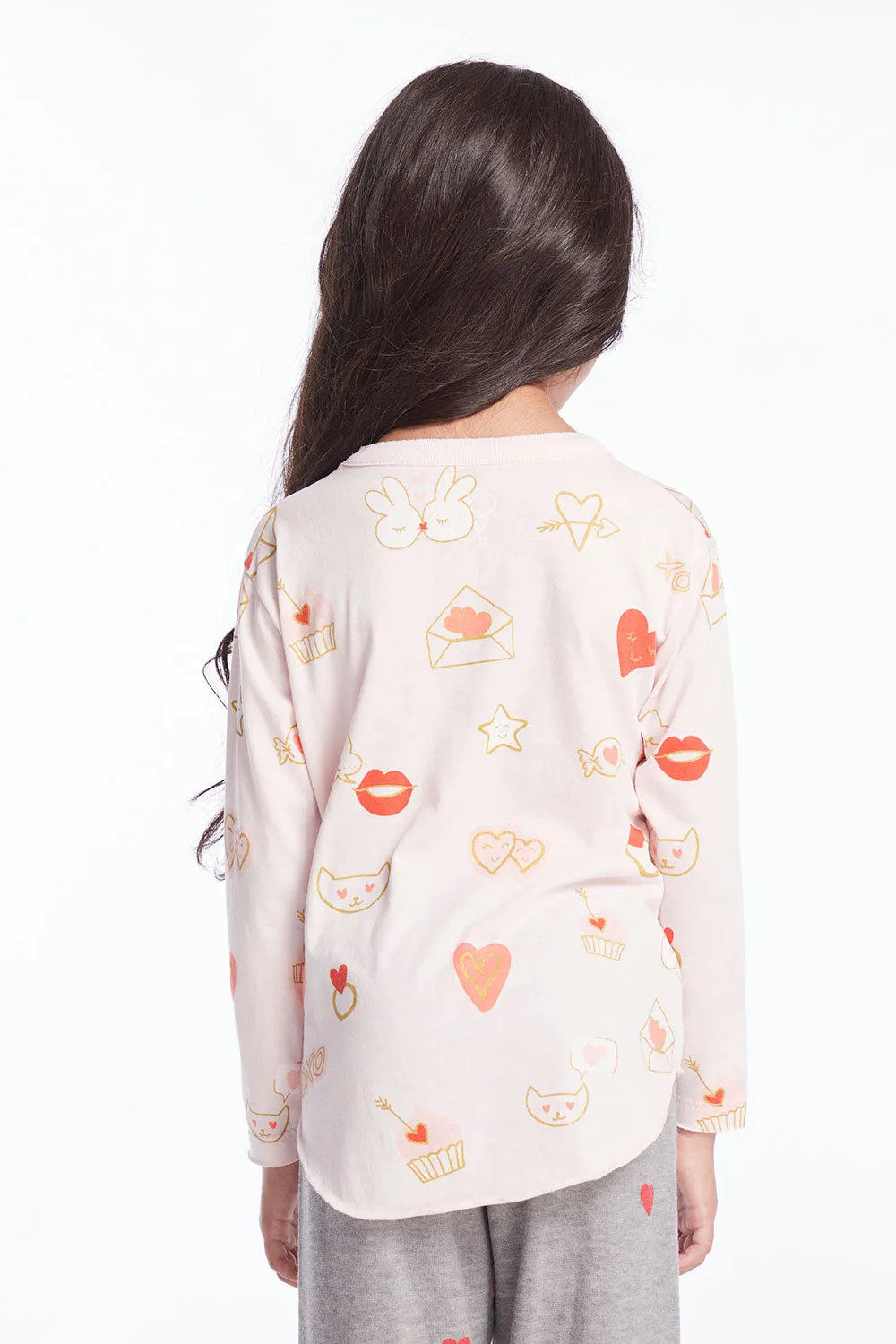 Love Letters Girls Long Sleeve sold by Chaser product image thumbnail 3