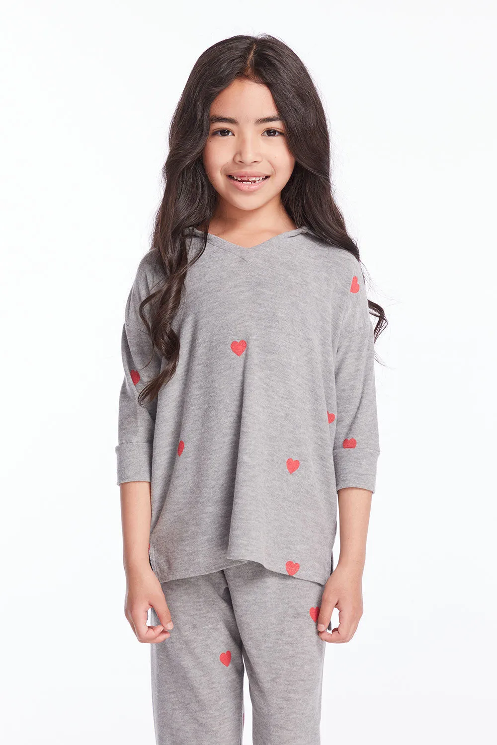 Tiny Hearts Girls Pullover Hoodie sold by Chaser
