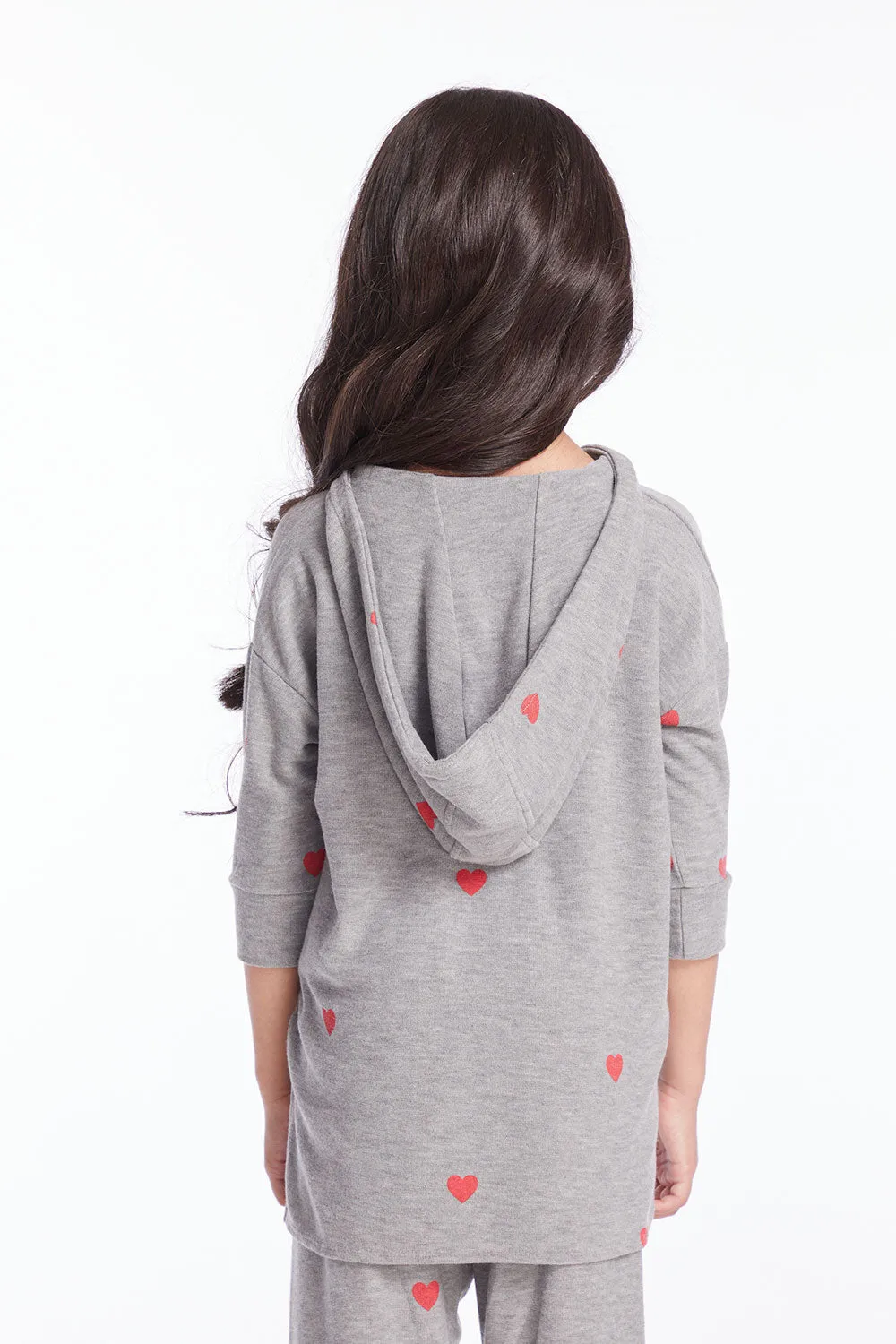 Tiny Hearts Girls Pullover Hoodie sold by Chaser product image thumbnail 4