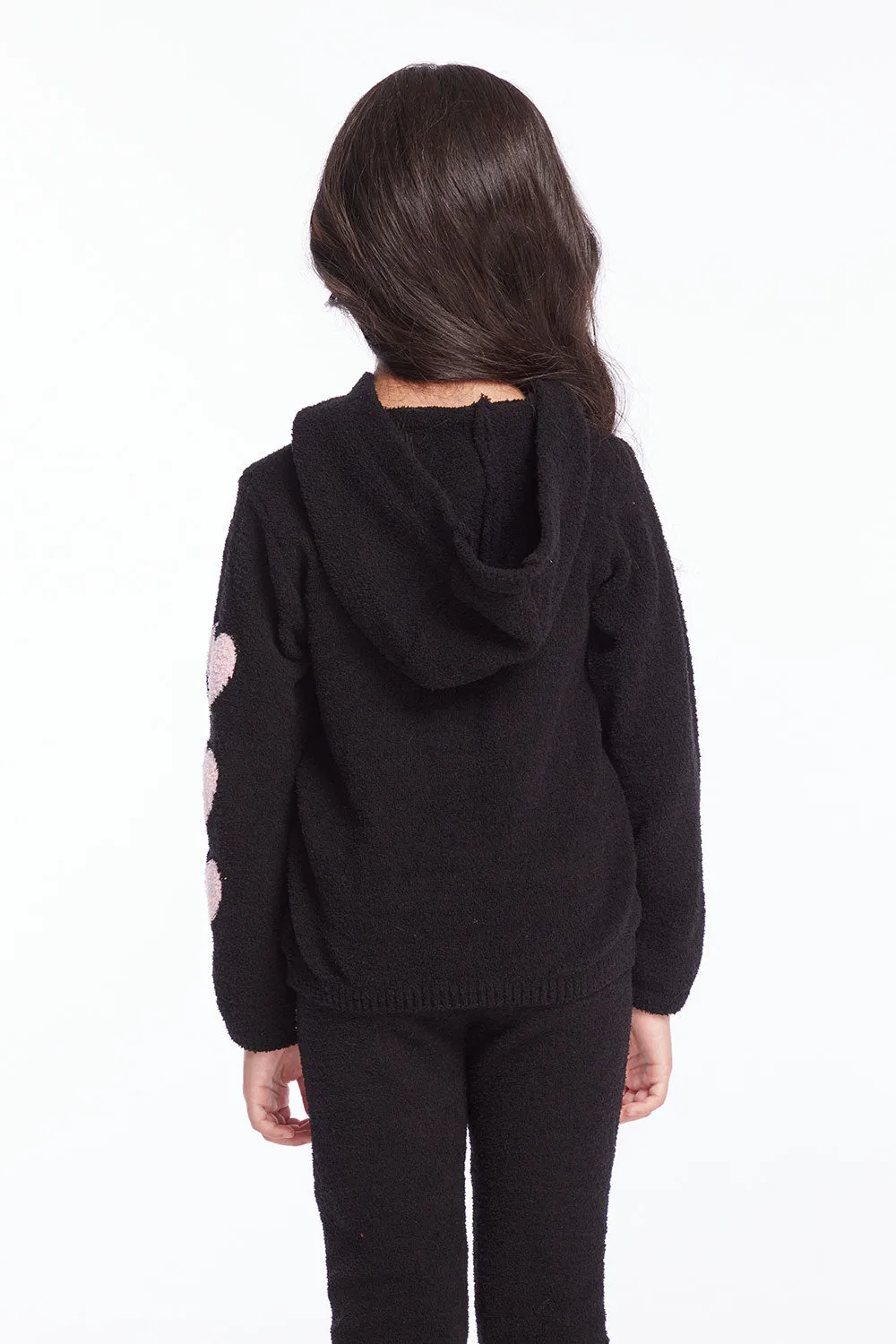 Sweetie Semi Cropped Shirred Girls Pullover Hoodie sold by Chaser product image thumbnail 3