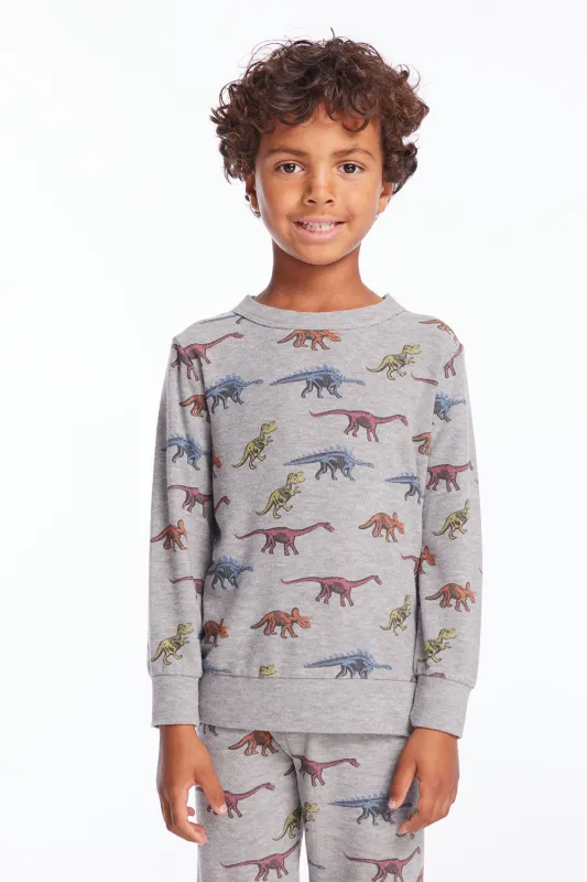 Skeleton Dinos Boys Pullover sold by Chaser