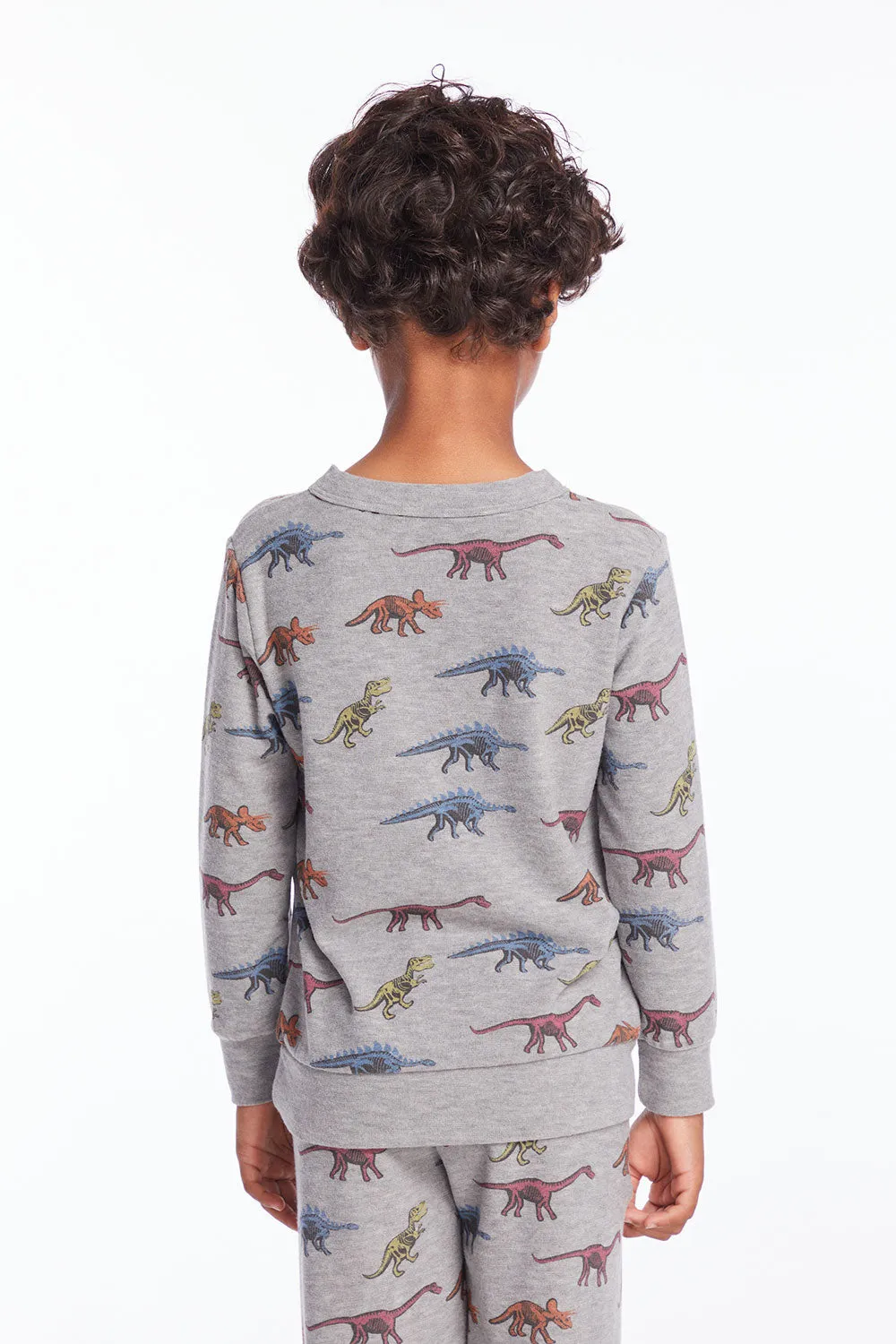 Skeleton Dinos Boys Pullover sold by Chaser product image thumbnail 3