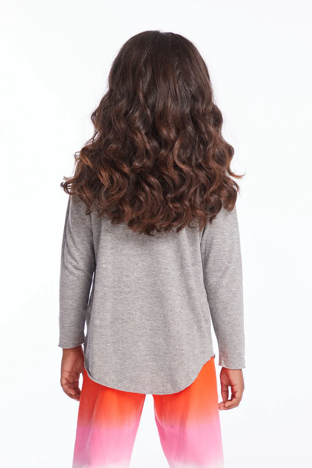Snow Day Vibes Girls Long Sleeve sold by Chaser product image thumbnail 3