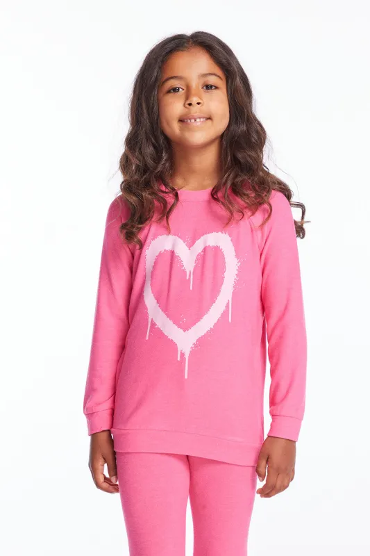 Graffiti Heart Girls Pullover sold by Chaser