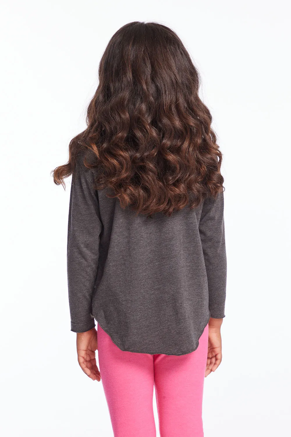 AC/DC Bolts & Stars Logo Girls Long Sleeve sold by Chaser product image thumbnail 3