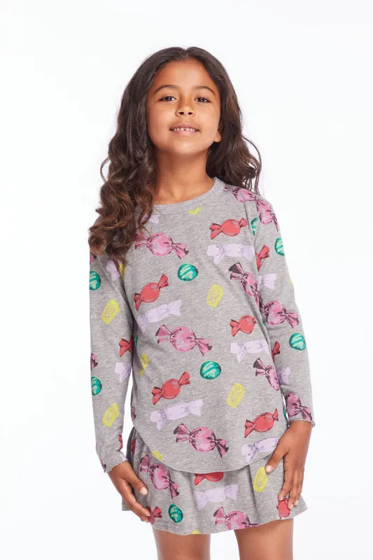 Allover Candy Girls Long Sleeve sold by Chaser