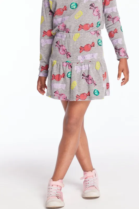 Allover Candy Girls Skort sold by Chaser