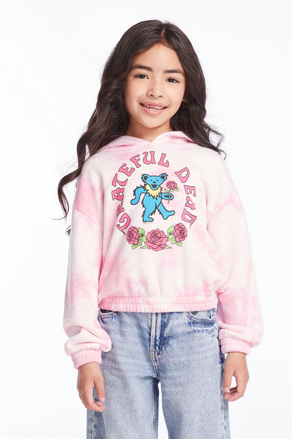 Grateful Dead Bears & Roses Girls Pullover Hoodie sold by Chaser