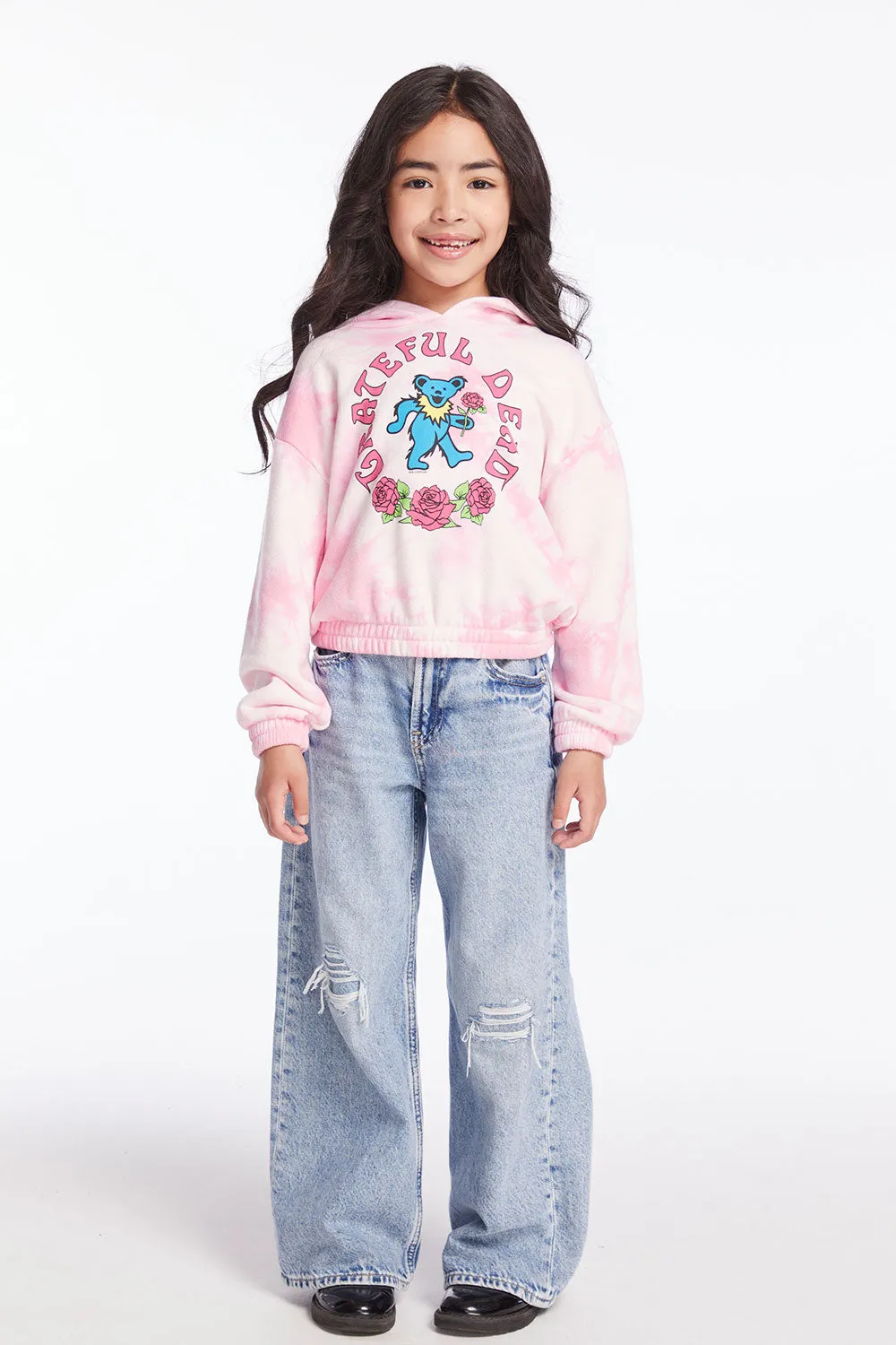 Grateful Dead Bears & Roses Girls Pullover Hoodie sold by Chaser product image thumbnail 5