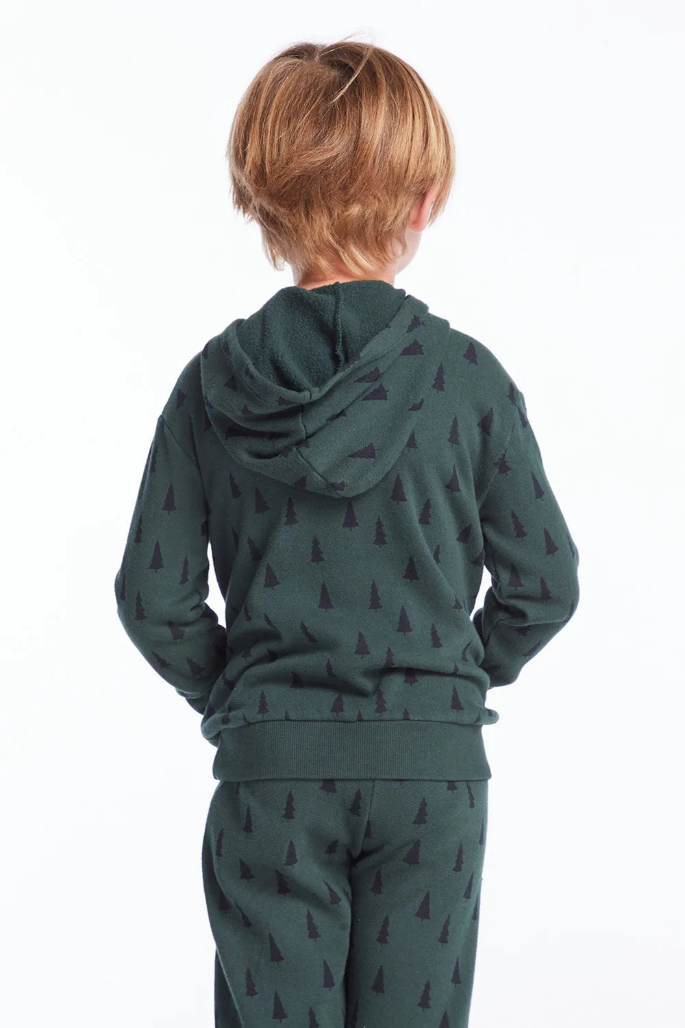 Boys Forest Pine Long Sleeve Hoodie sold by Chaser product image thumbnail 4