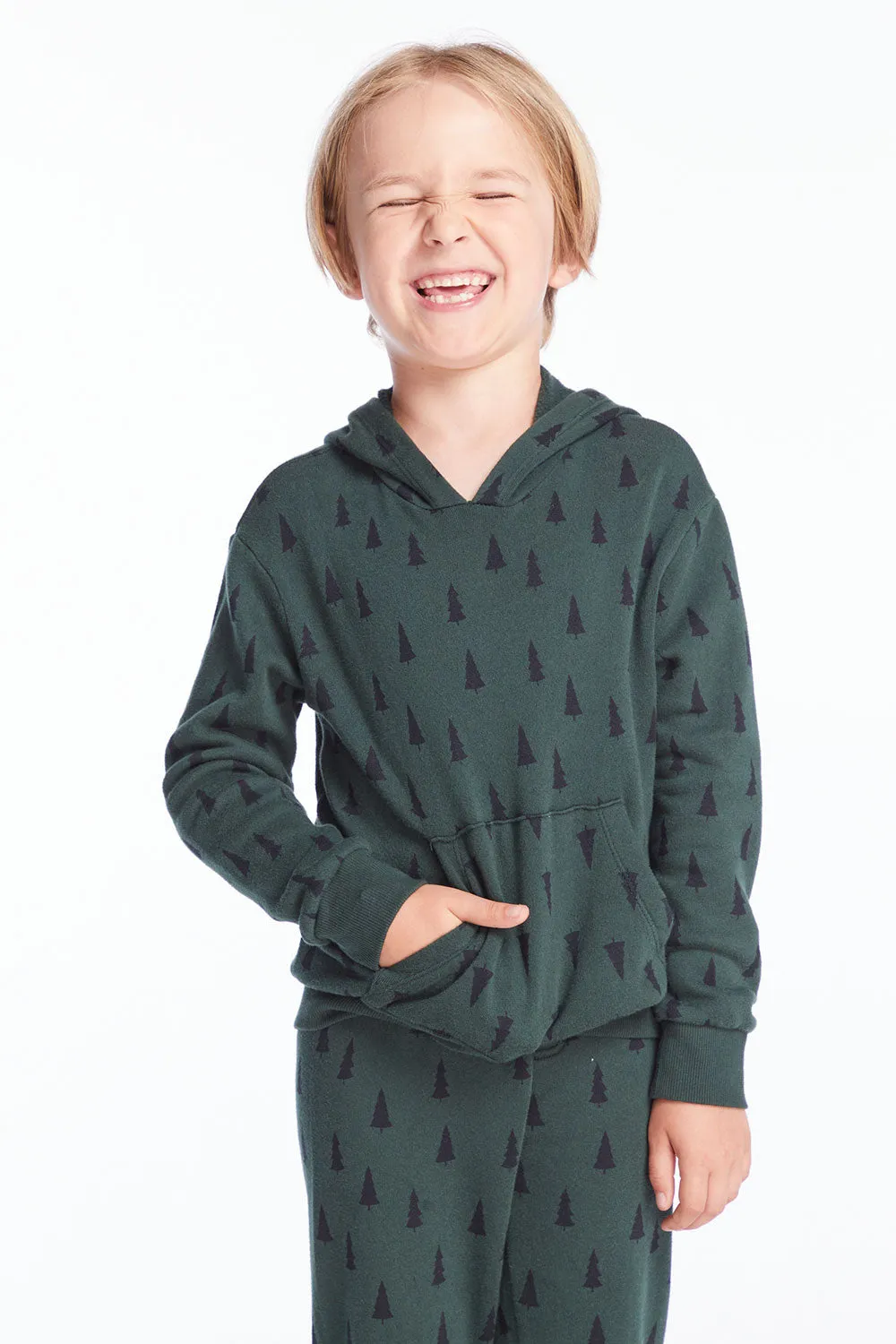 Boys Forest Pine Long Sleeve Hoodie sold by Chaser product image thumbnail 5
