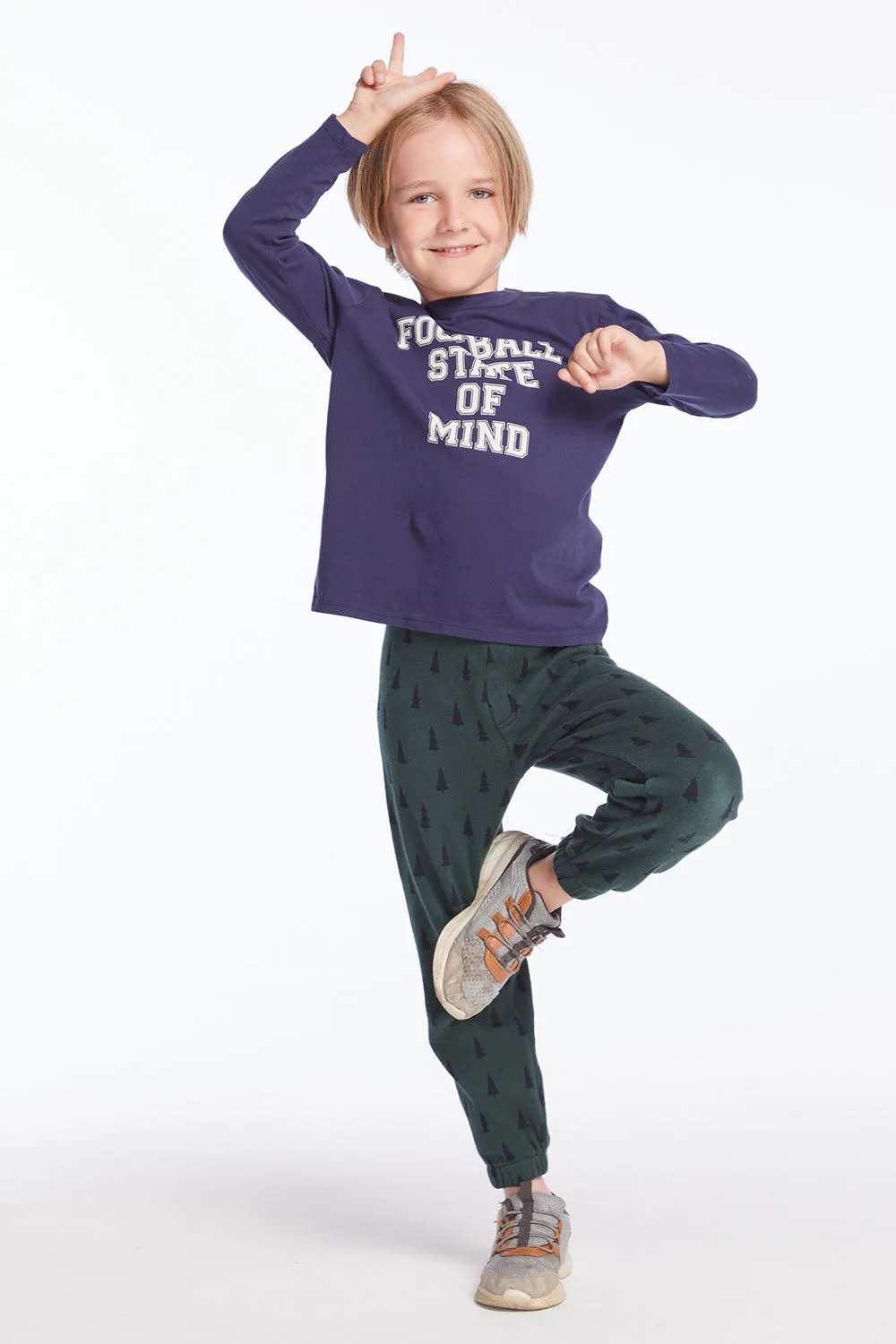 Football Mind Boys Long Sleeve sold by Chaser product image thumbnail 4