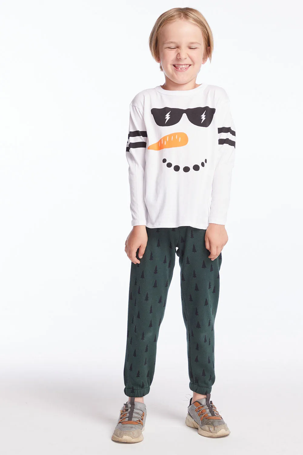 Chill Snowman Boys Cloud Jersey Long Sleeve sold by Chaser product image thumbnail 4