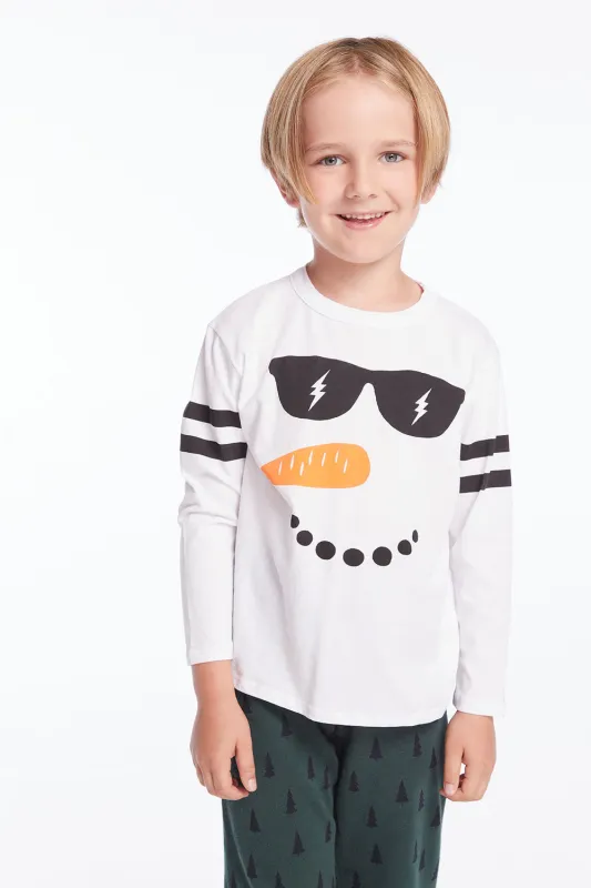 Chill Snowman Boys Cloud Jersey Long Sleeve sold by Chaser