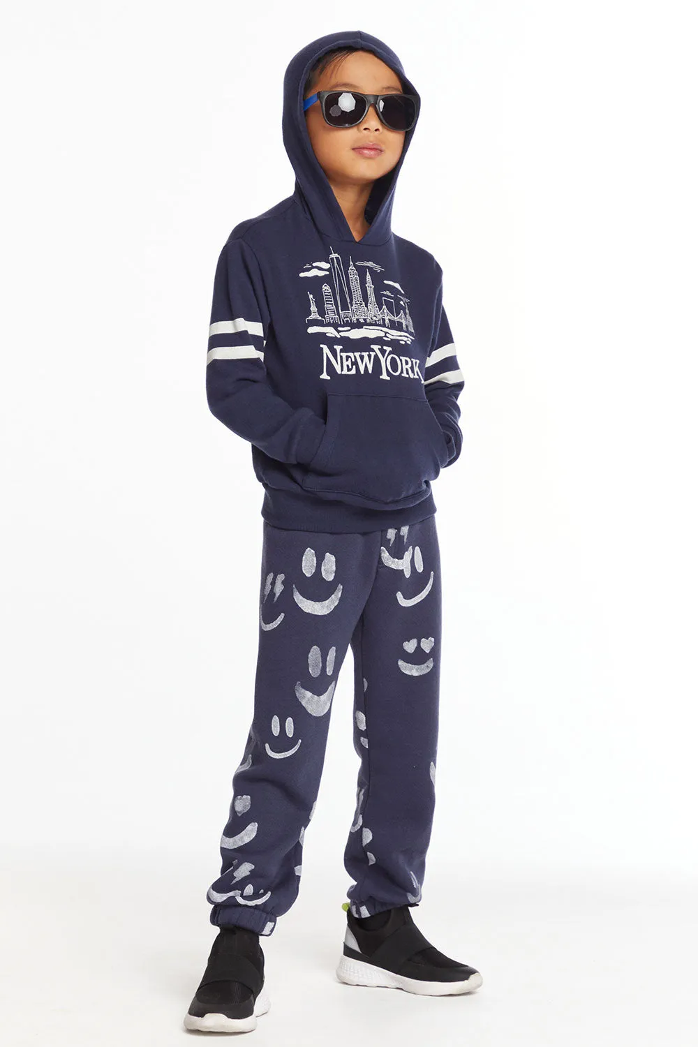 New York Skyline Boys Pullover Hoodie sold by Chaser product image thumbnail 4