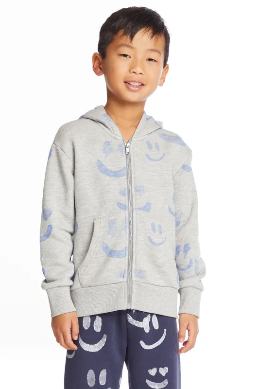 Smiles Boys Zip Up Hoodie sold by Chaser