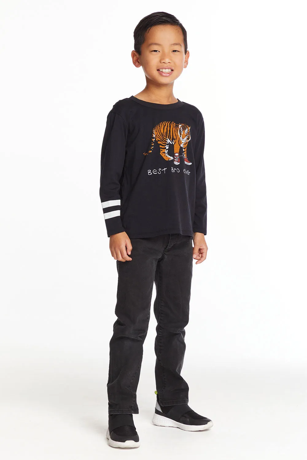 Best Bro Boys Long Sleeve Crew Neck Tee sold by Chaser product image thumbnail 4