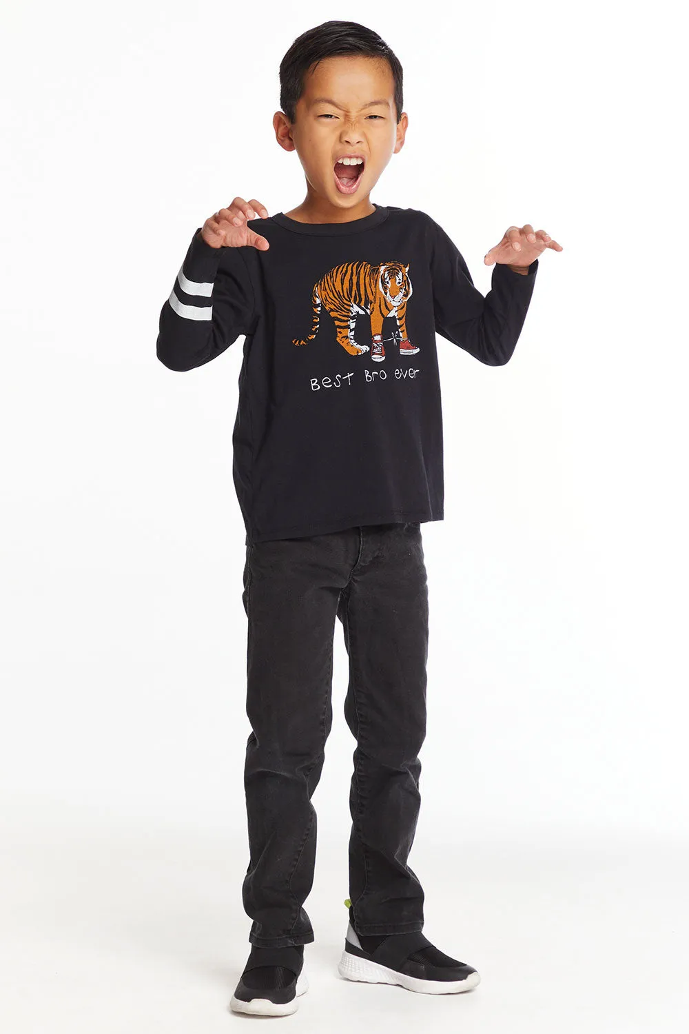Best Bro Boys Long Sleeve Crew Neck Tee sold by Chaser product image thumbnail 3
