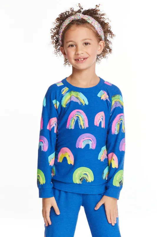 Painted Rainbows Girls Love Knit Raglan Pullover sold by Chaser