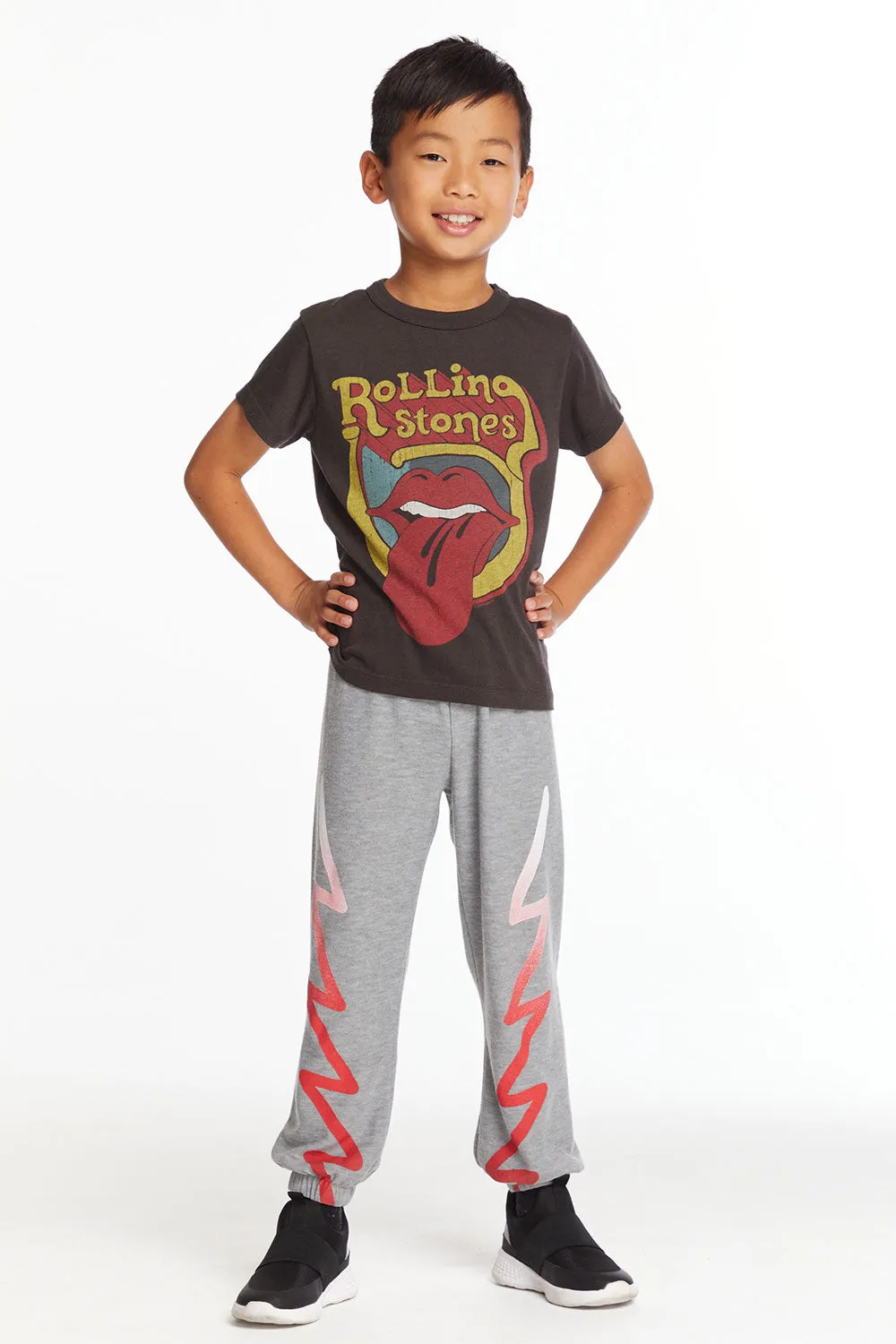 Rolling Stones Retro Logo Boys Tee sold by Chaser product image thumbnail 4