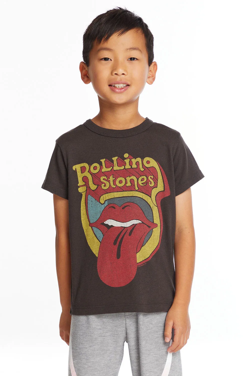 Rolling Stones Retro Logo Boys Tee sold by Chaser