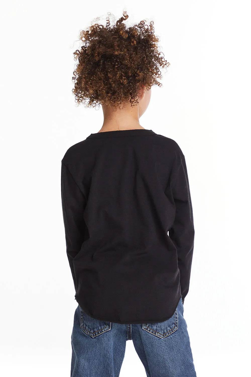 Woodstock Peace Love Music Girls Long Sleeve sold by Chaser product image thumbnail 3