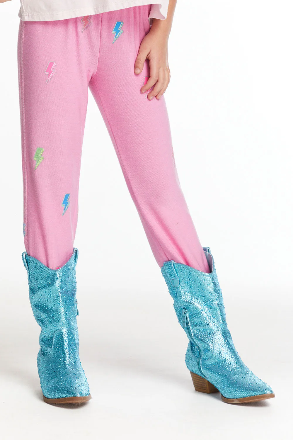 Glitter Bolts Girls Pant sold by Chaser