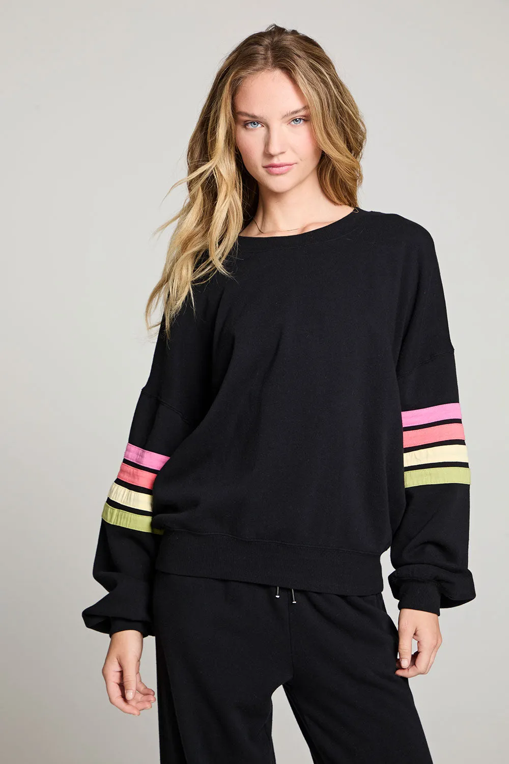 Rainbow Strappings Long Sleeve Pullover sold by Chaser