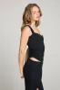 Mila Licorice Black Tank Top sold by Chaser