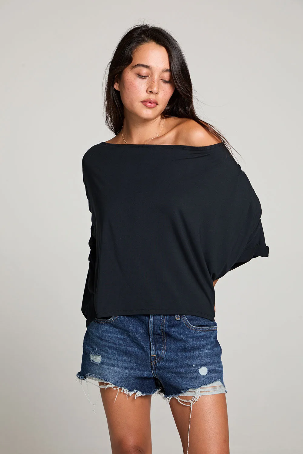 Lunar Licorice Black Tee sold by Chaser product image thumbnail 4