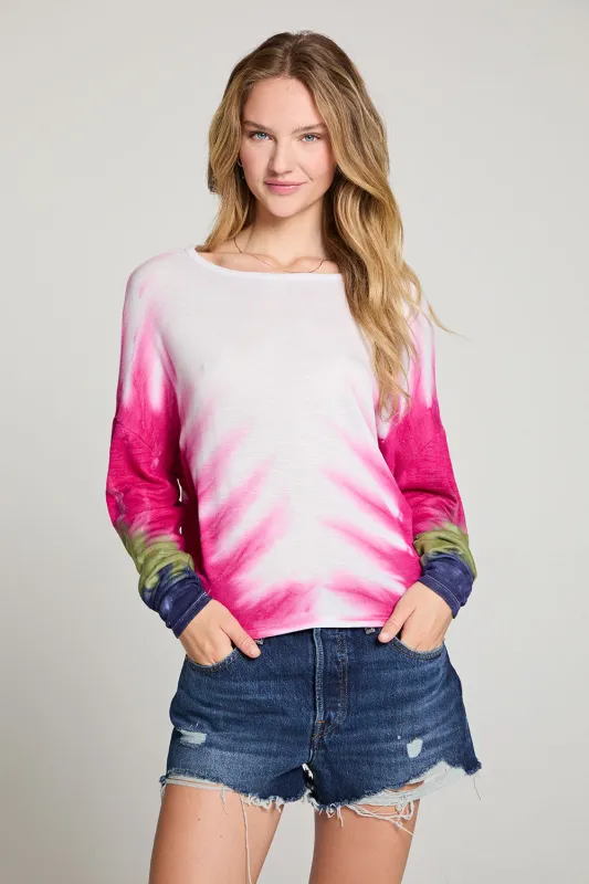 Gwyneth Desert Breeze Tie Dye Long Sleeve sold by Chaser