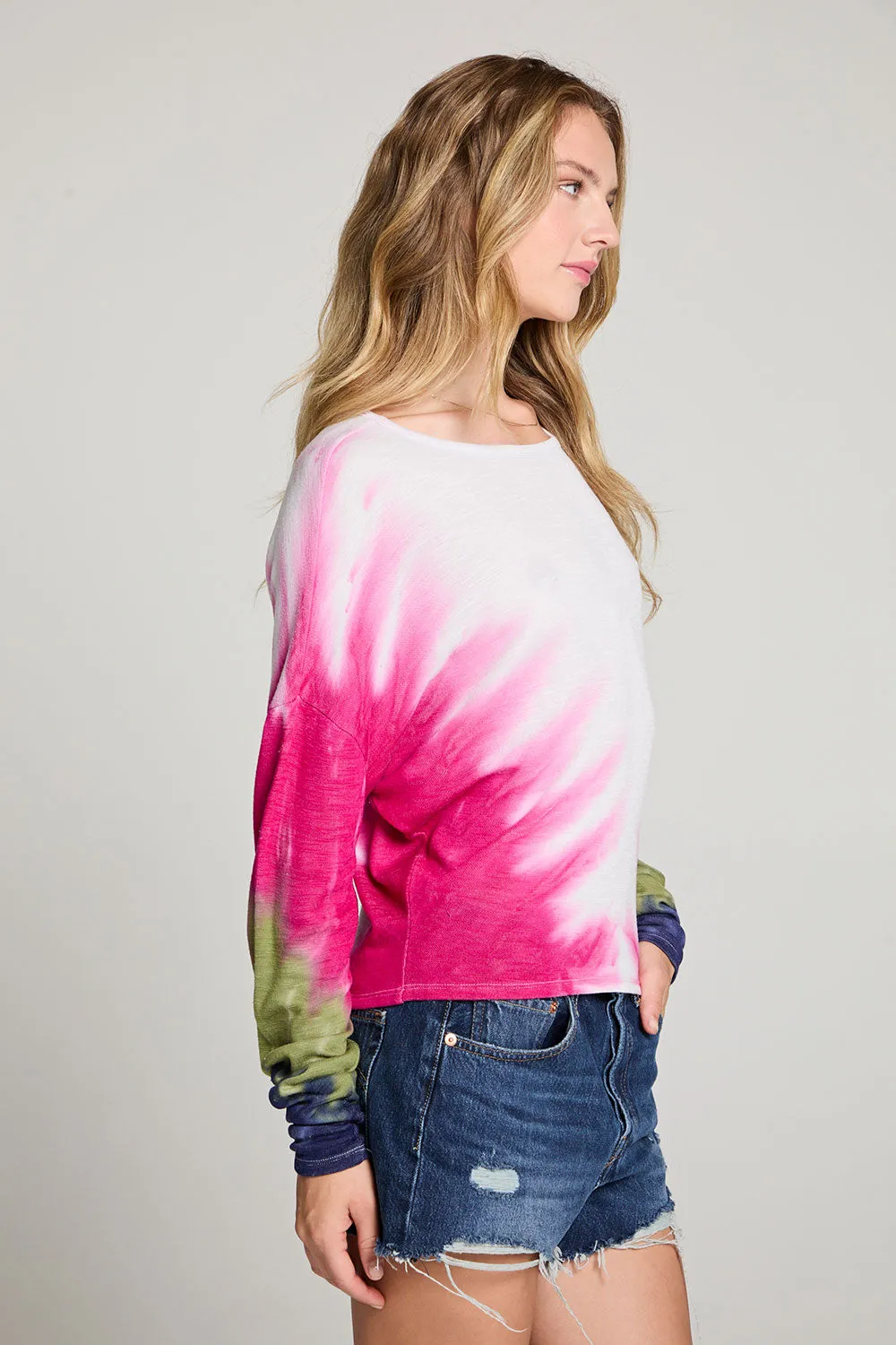 Gwyneth Desert Breeze Tie Dye Long Sleeve sold by Chaser product image thumbnail 2