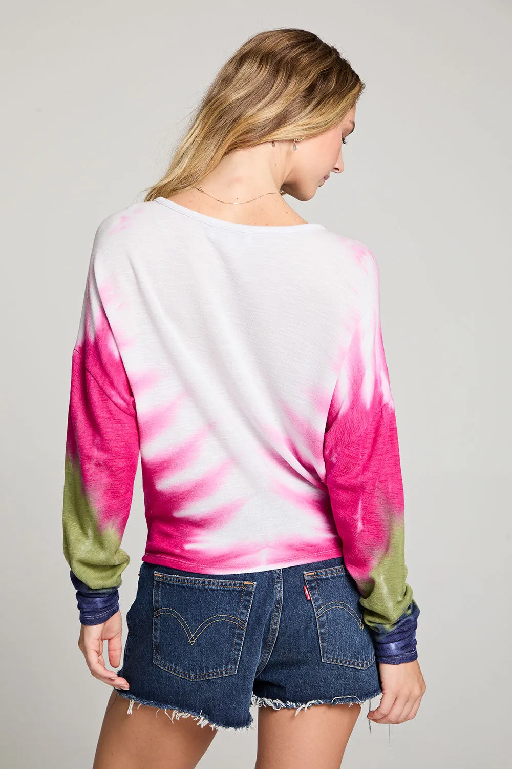 Gwyneth Desert Breeze Tie Dye Long Sleeve sold by Chaser product image thumbnail 3