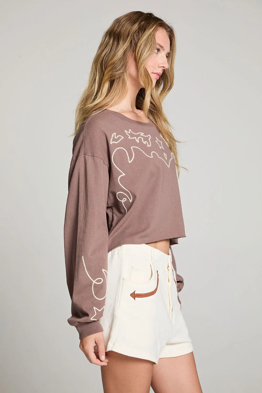 Western Embroidery Long Sleeve sold by Chaser product image thumbnail 3