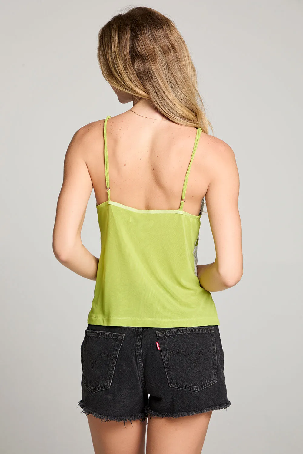 Julia Chartruse Green Tank Top sold by Chaser product image thumbnail 3