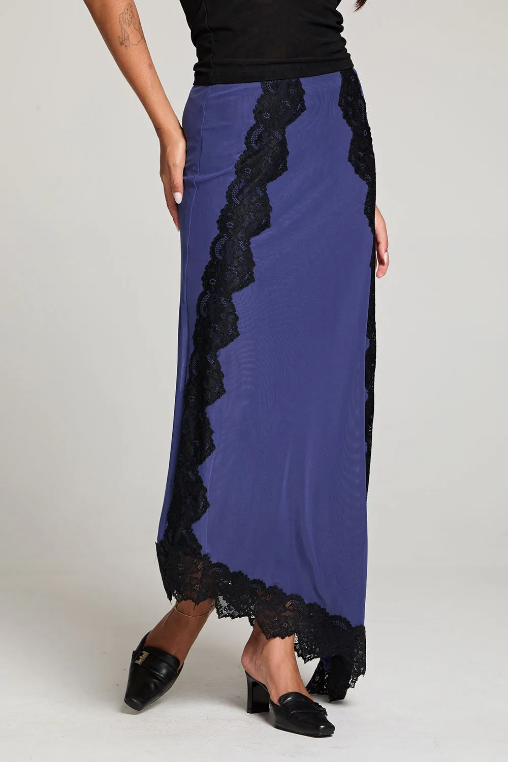 Demi Frost Blue Maxi Skirt sold by Chaser product image thumbnail 5