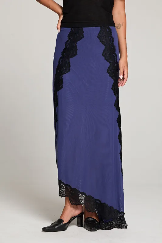 Demi Frost Blue Maxi Skirt sold by Chaser