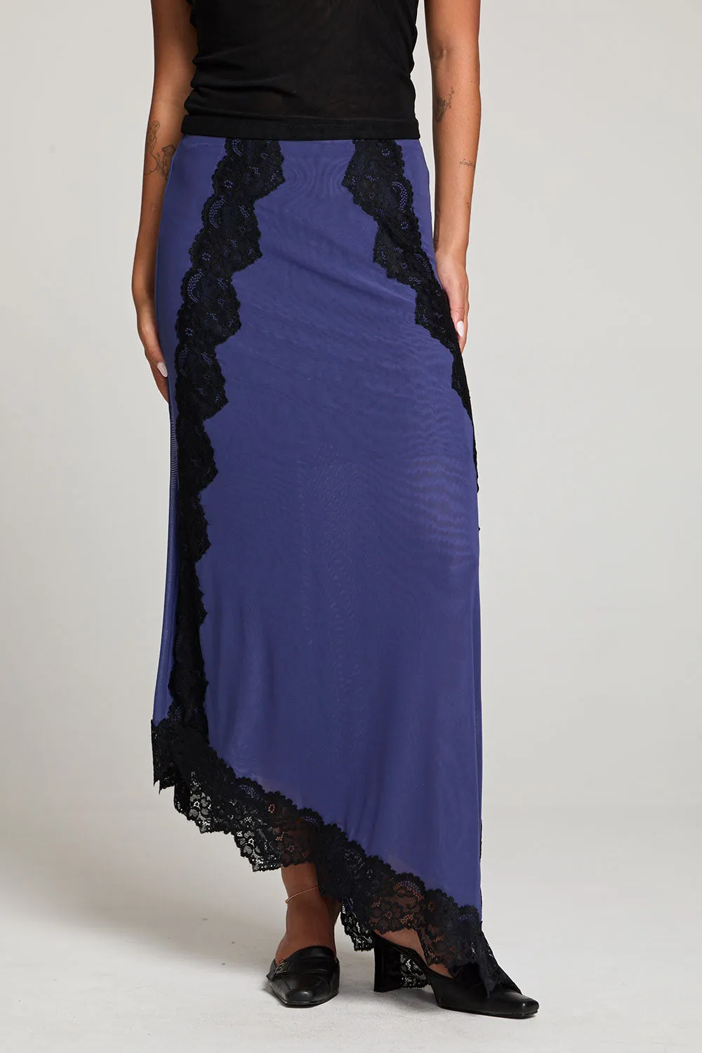 Demi Frost Blue Maxi Skirt sold by Chaser product image thumbnail 4