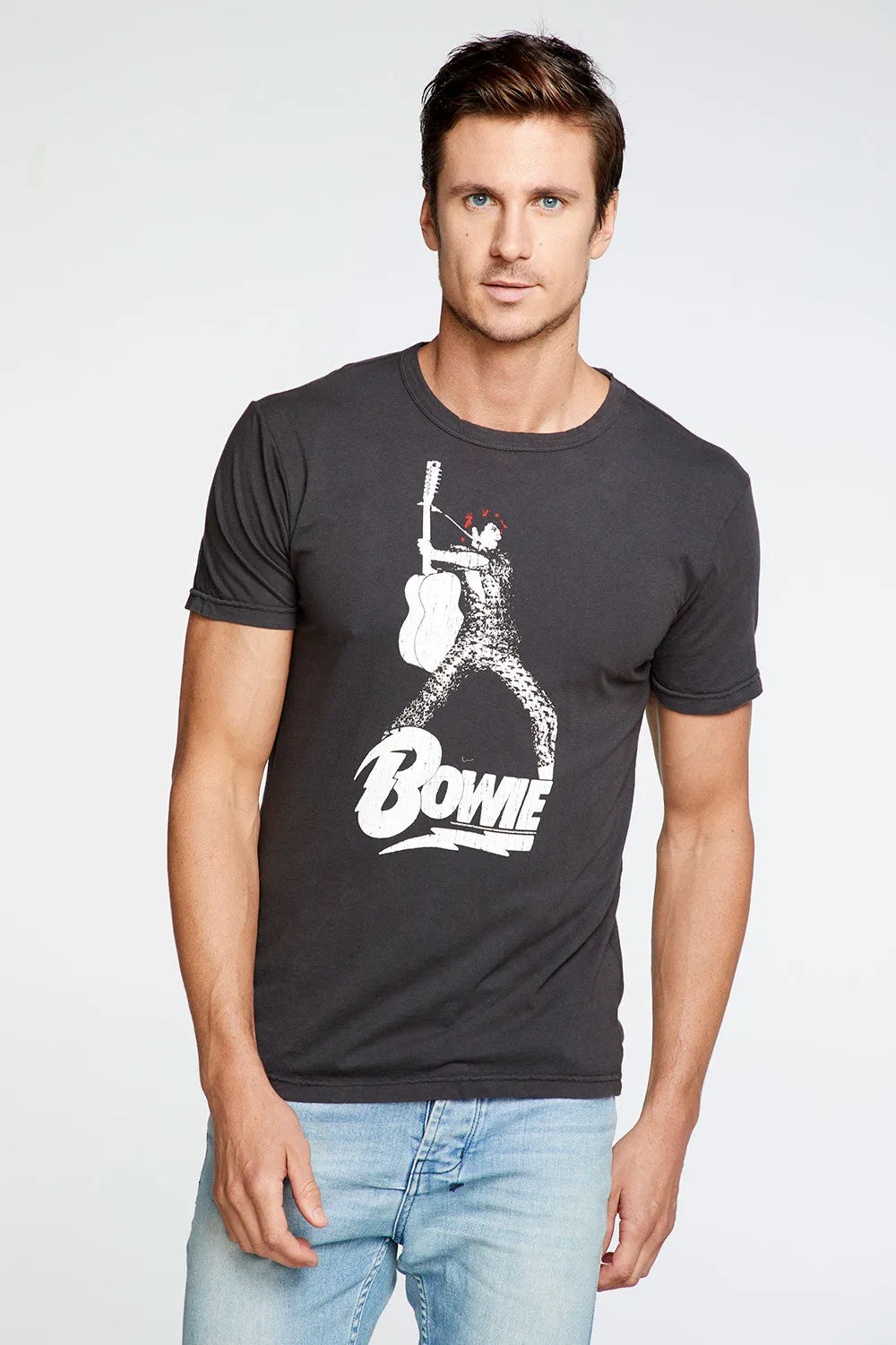 David Bowie - Bowie Guitar Crew Neck Tee sold by Chaser product image thumbnail 2