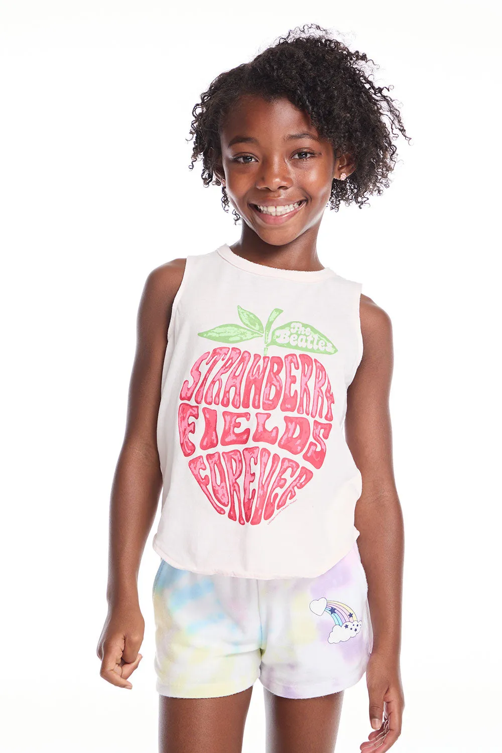 The Beatles Strawberry Fields Girls Shirttail Muscle Tee sold by Chaser