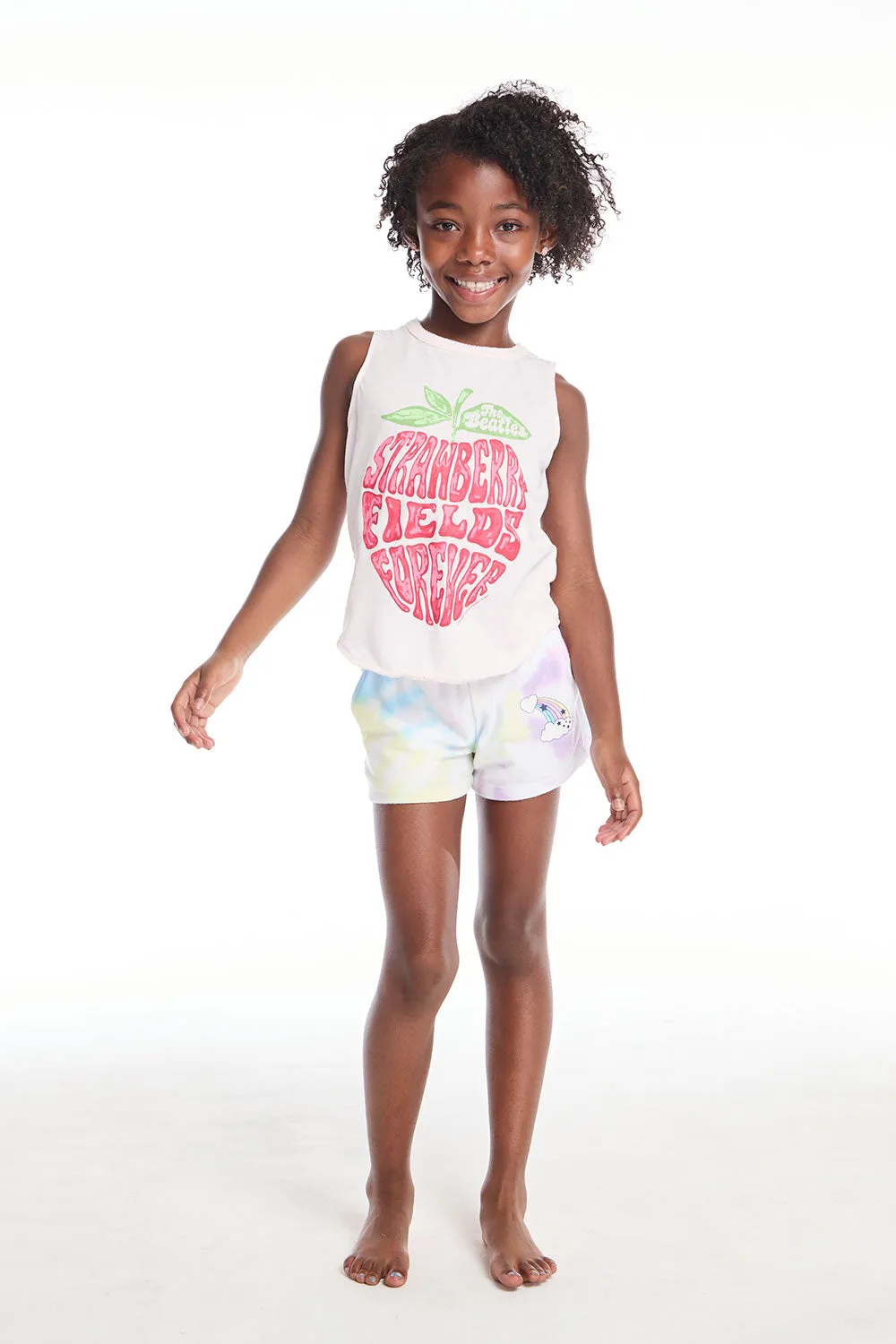 The Beatles Strawberry Fields Girls Shirttail Muscle Tee sold by Chaser product image thumbnail 4