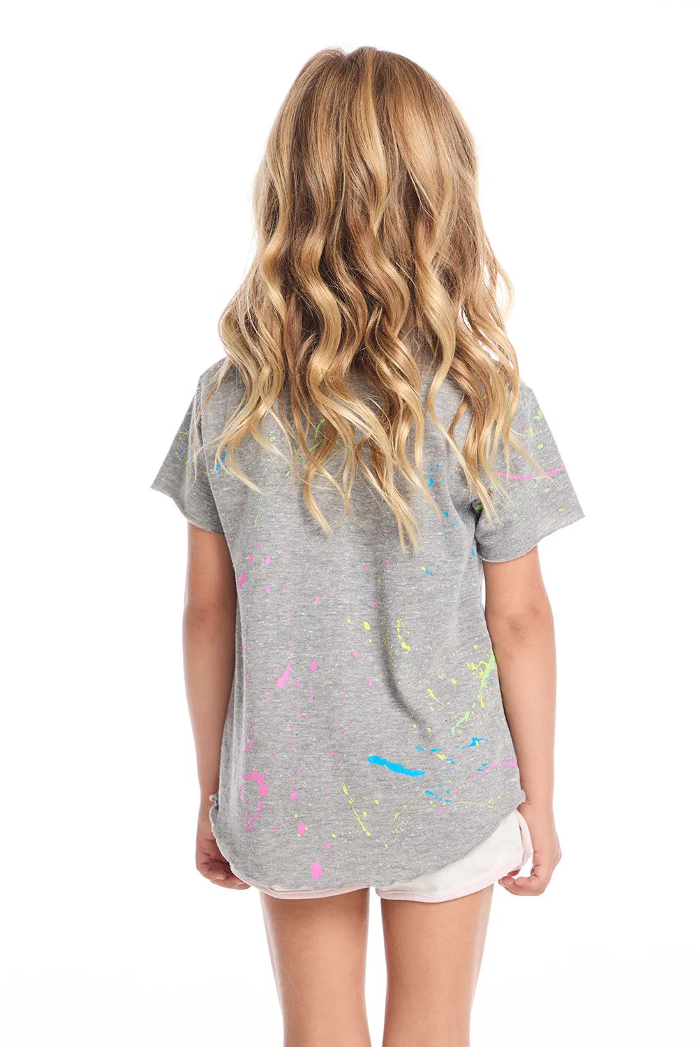 Happy Smiley Face Girls Tee sold by Chaser product image thumbnail 3