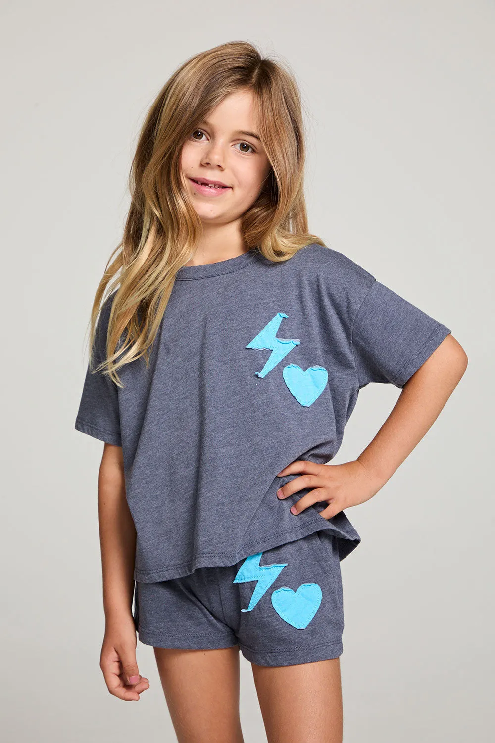 Lightning Love Girls Tee sold by Chaser
