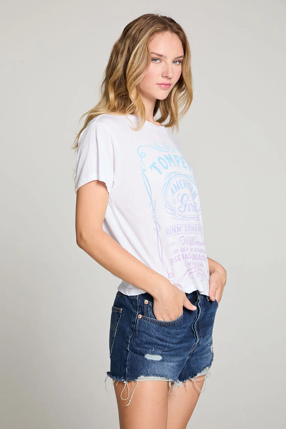 Tom Petty American Girl Gradient Crewneck Tee sold by Chaser product image thumbnail 2