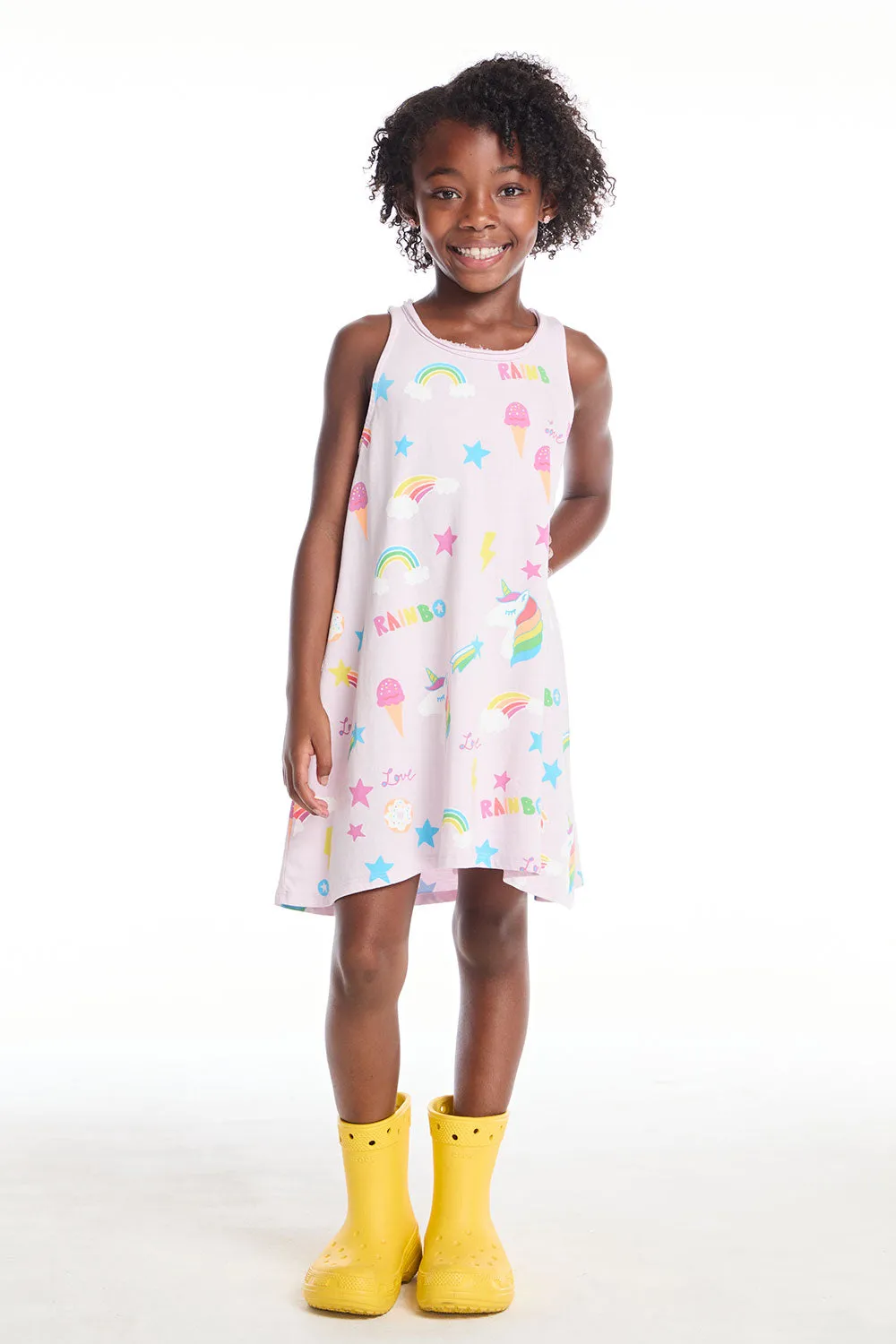 Unicorn Treats Girls Tank Dress sold by Chaser product image thumbnail 4