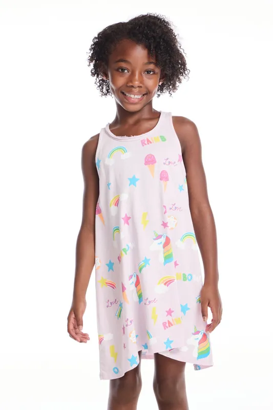 Unicorn Treats Girls Tank Dress sold by Chaser