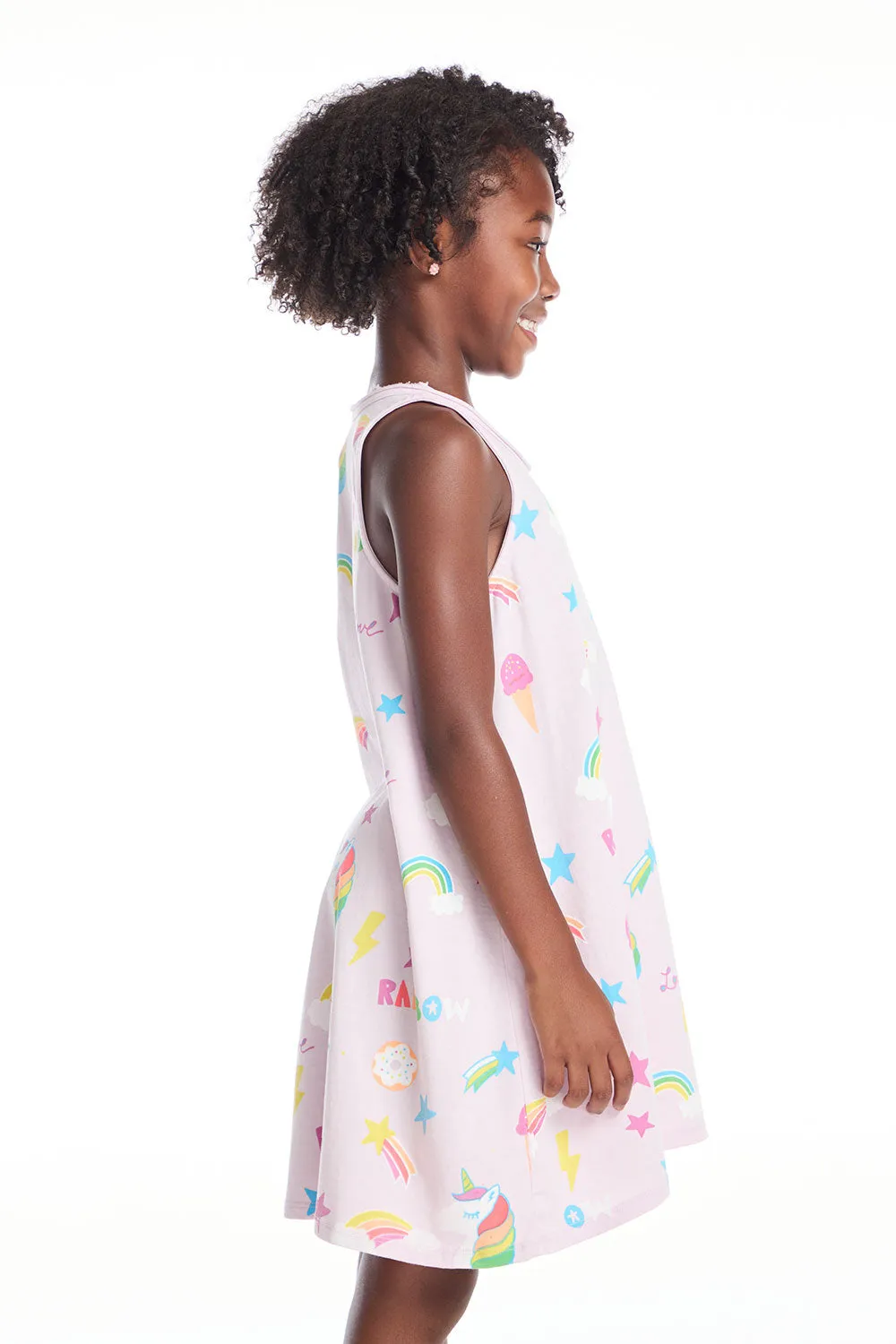 Unicorn Treats Girls Tank Dress sold by Chaser product image thumbnail 2
