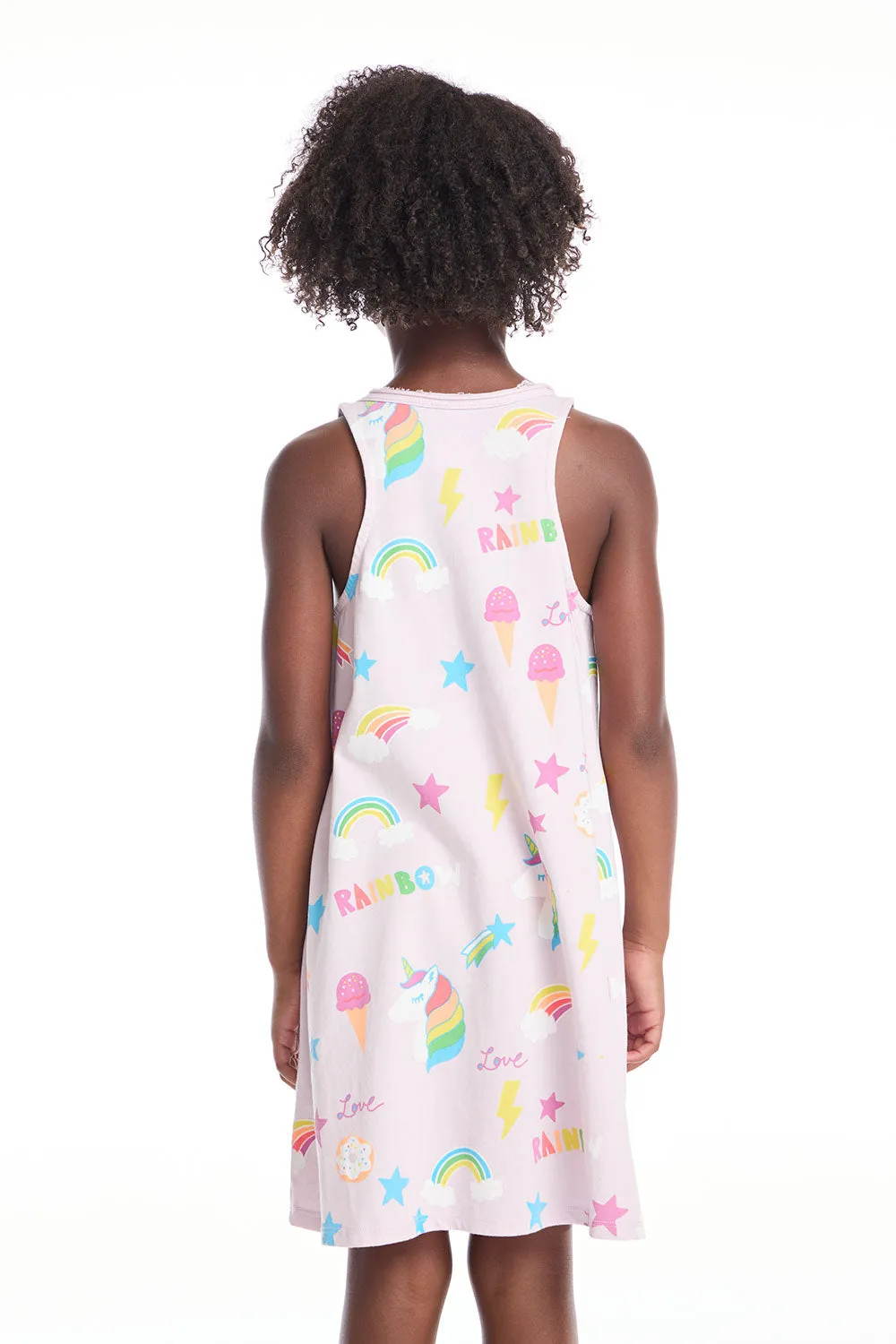Unicorn Treats Girls Tank Dress sold by Chaser product image thumbnail 3